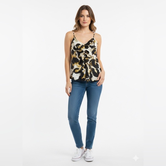 CAbi Camisole with Black and Gold Pattern - Picture 8 of 8
